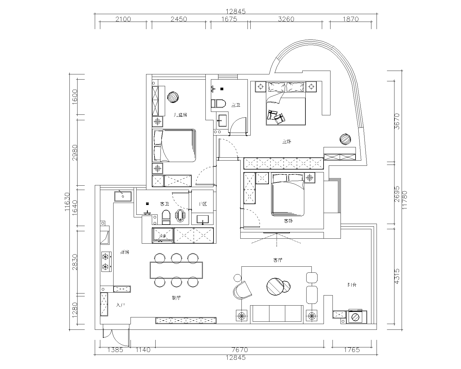 三葉石新作 | 華泰壹品125㎡，簡約純粹的美